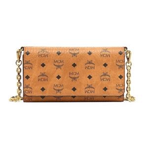 MCM Visetos Original Phone Chain Wallet